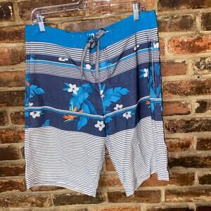 Mossimo Supply Co Tropical Hawaiian Swim Trunks Men's Size 33